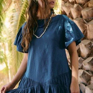Free People Blue Mini Dress